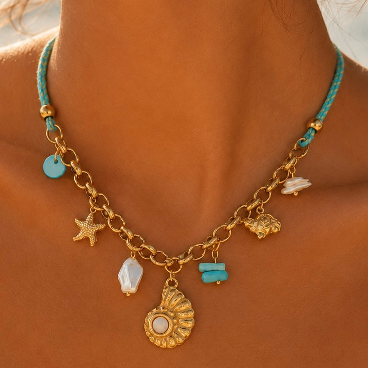 Coastal Charm Pendant Necklace