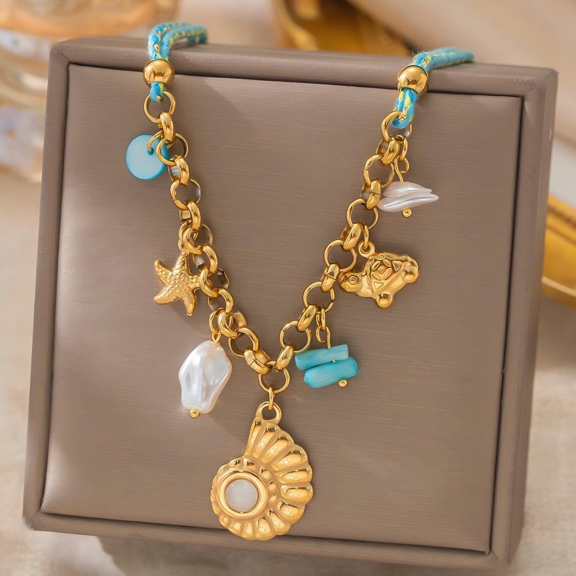 Coastal Charm Pendant Necklace