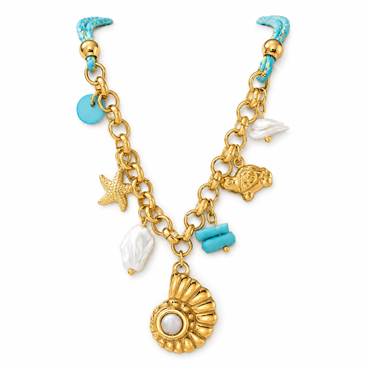 Coastal Charm Pendant Necklace
