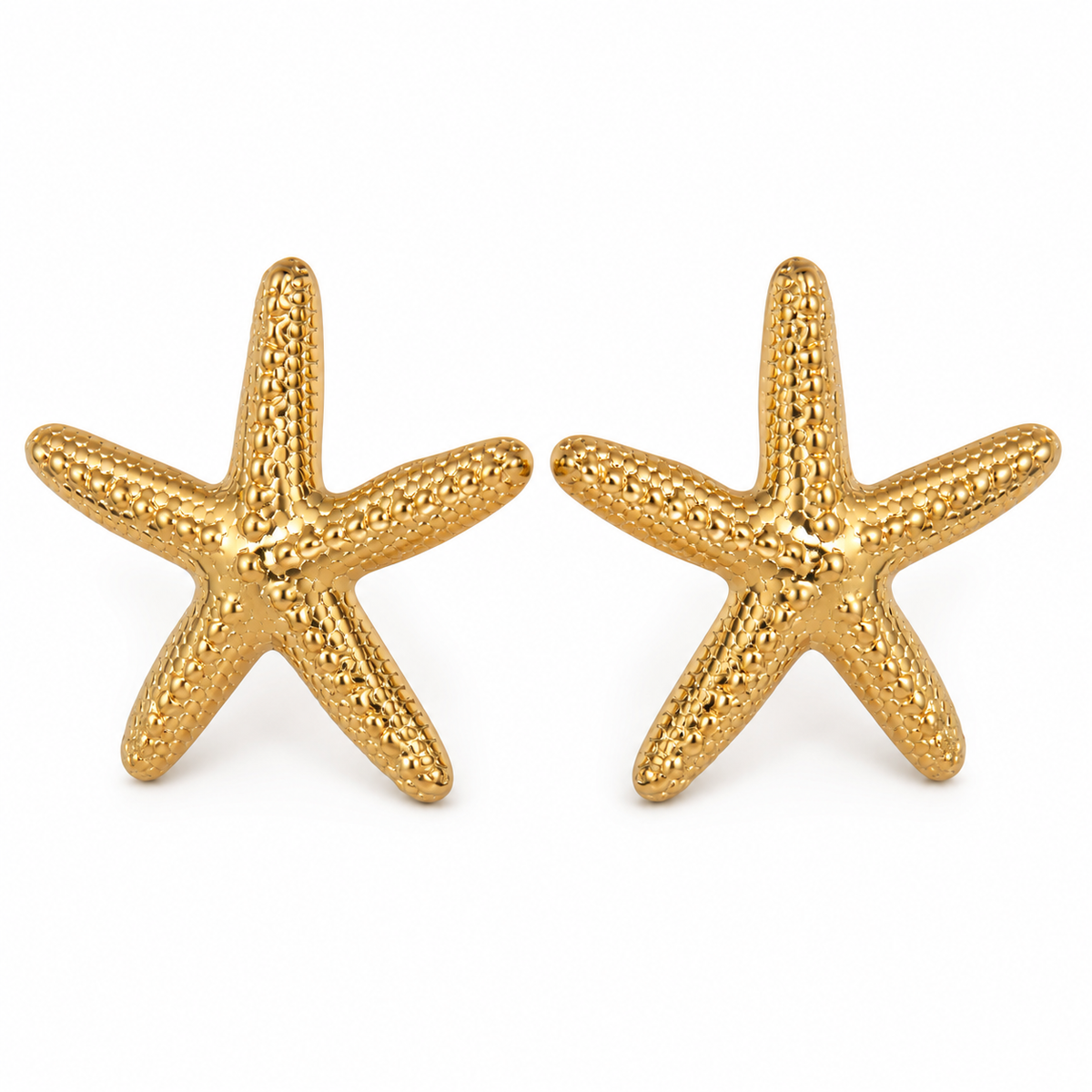 Golden Starfish Earrings