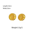 Golden Swirl Statement Earrings – Modern Luxury
