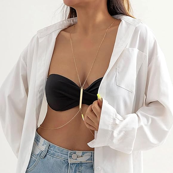 Gold Layered Body Chain Necklace – Timeless Elegance