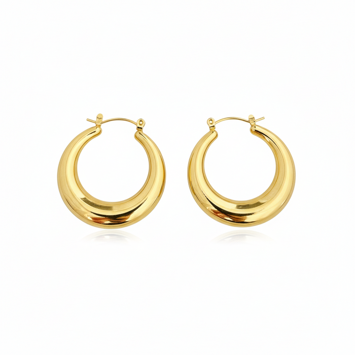Classic Bold Hoop Earrings