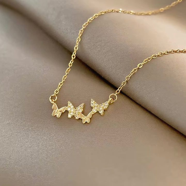 Gold Butterfly Charm Necklace – Graceful and Charming