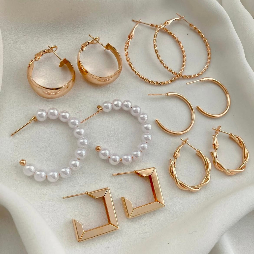 Elegant Gold Hoop Earring Set – A Must-Have for Every Jewelry Collection