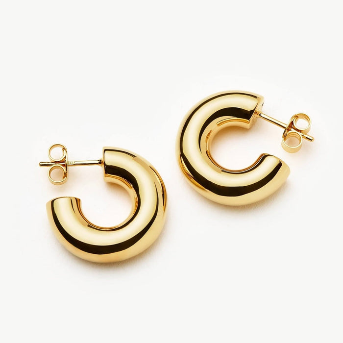 Bold Gold Chunky Hoop Earrings