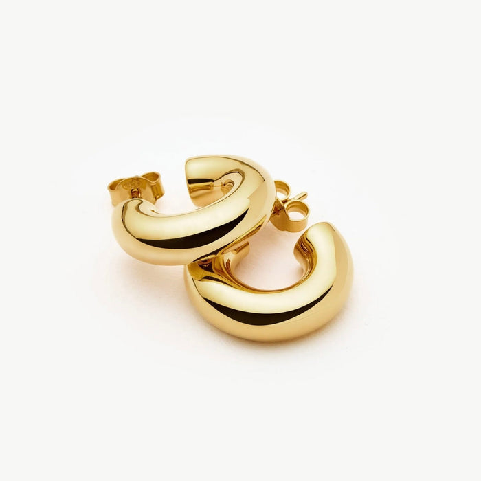 Bold Gold Chunky Hoop Earrings