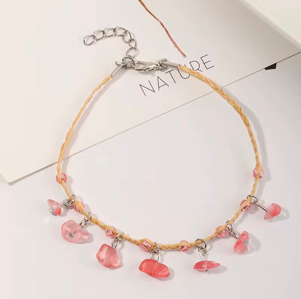 Crimson Ember Anklet – Heat in Every Step