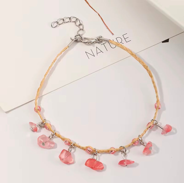 Crimson Ember Anklet