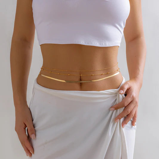 Gold Layered Waist Chain – Sleek and Stylish