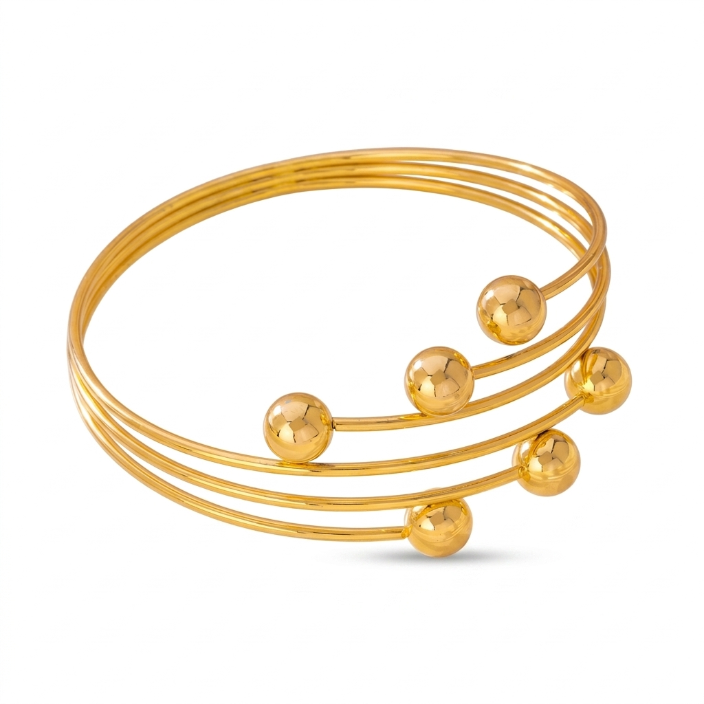 Beaded Multi-Layer Arm Cuff – Golden Galaxy
