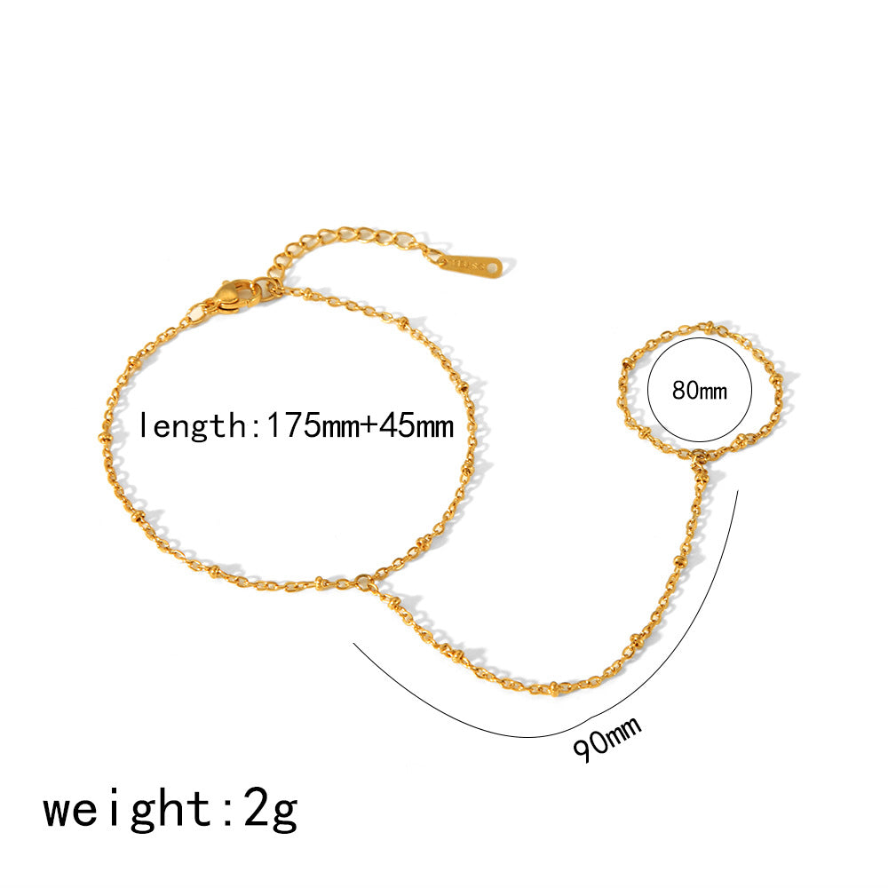 Dainty Satellite Hand Chain – Bohemian Shoreline