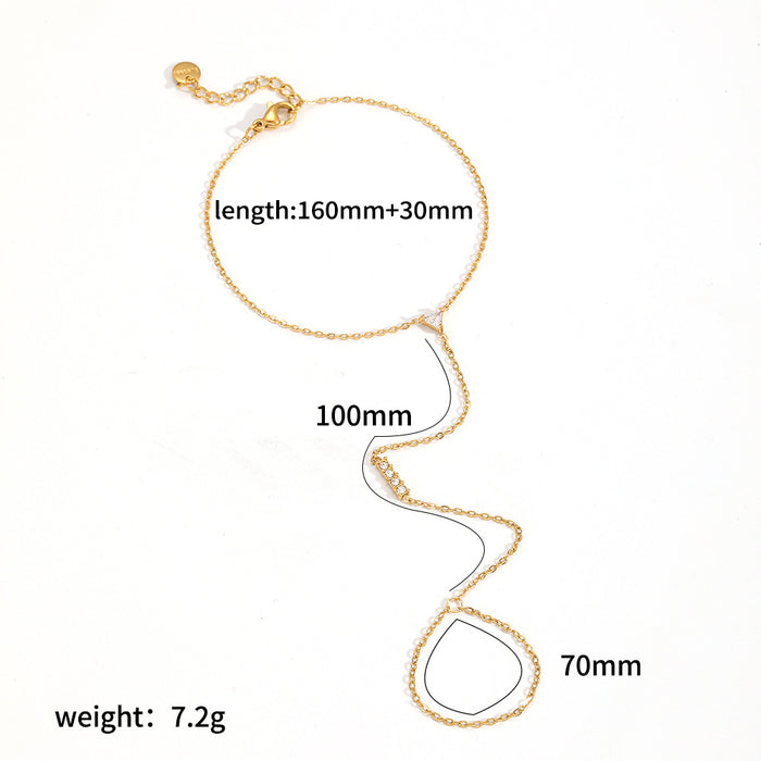 Crystal Bar Hand Chain