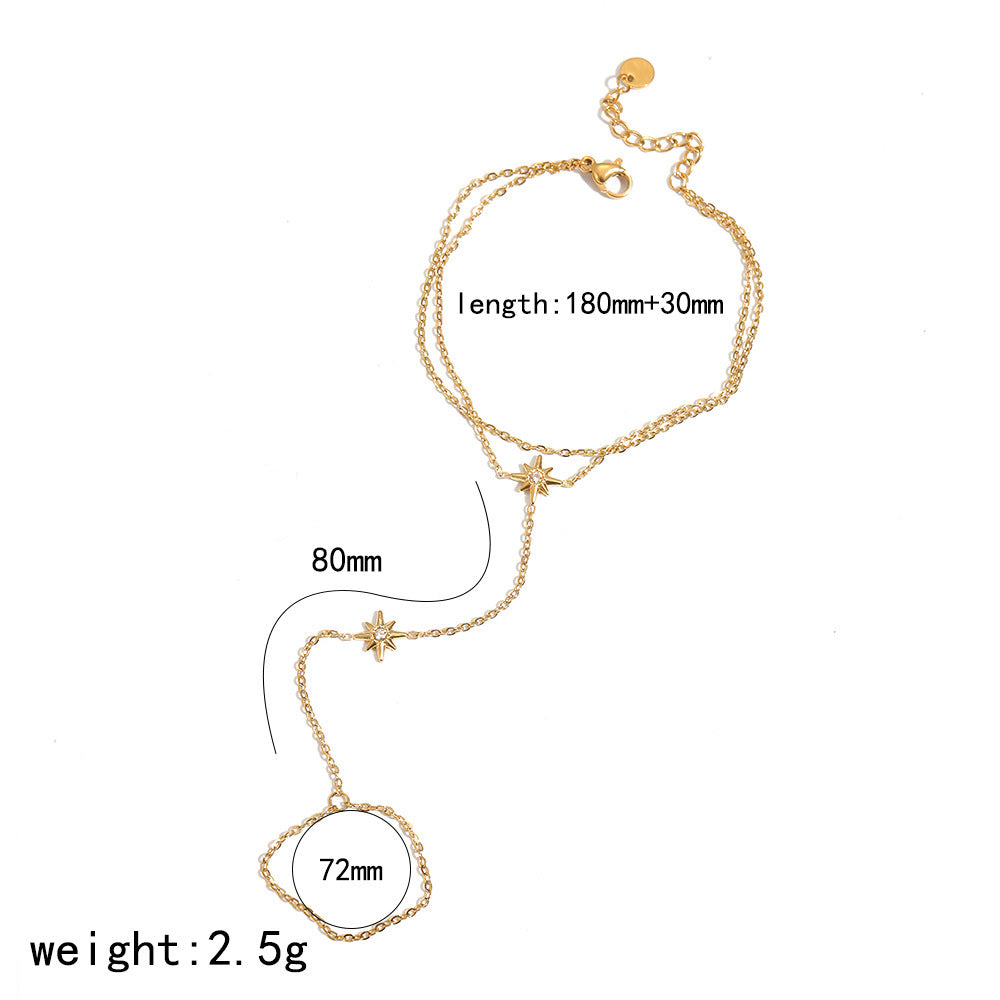 North Star Hand Chain – Celestial Orbit
