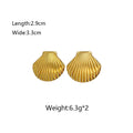 Silver Seashell Stud Earrings – Coastal Luxury