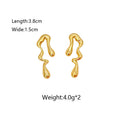 Golden Molten Drip Earrings – Sculptural Luxury