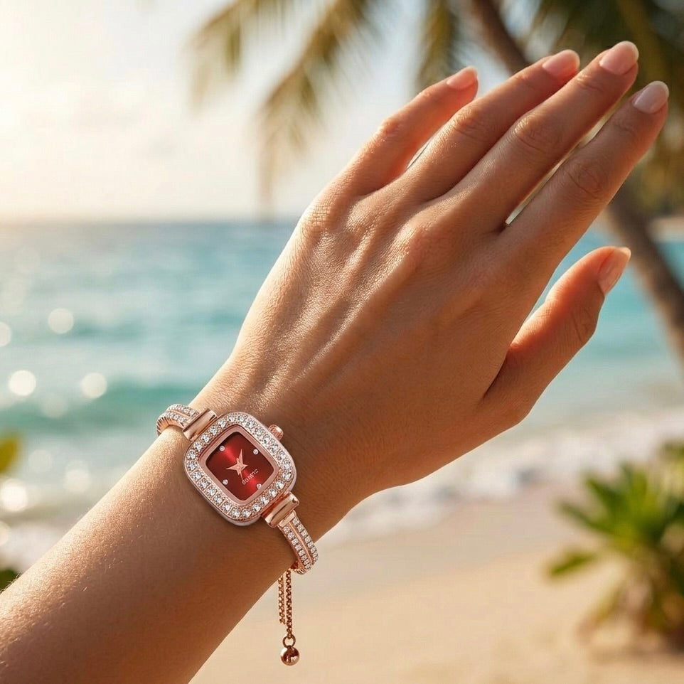 Rose Blush Ruby Watch, Romance in Every Second